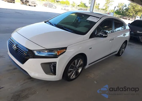 2017 Hyundai Ioniq Hybrid Limited from USA, damaged, VIN KMHC85LC4HU020910